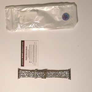Apple watch band silver sequins 38mm